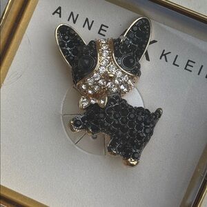 Anne Klein dog brooch - NWOT